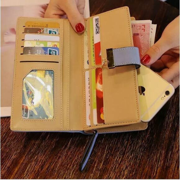 Women Leather Clutch Bifold Wallet Card Holder Purse Lady Long Handbag Best Gift - Picture 3 of 3